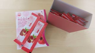 헬스업_쁘띠쁘띠석류콜라겐젤리_20g x 14포 — 4점을 준 리뷰어가 2020년 12월 올린 사용 사진