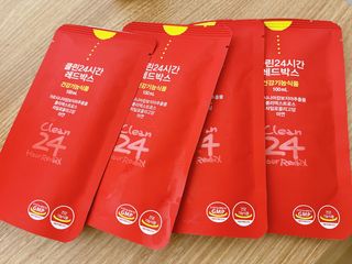 클린24시간 레드박스 1BOX(5포) + 전용보틀(500ml) — 5점을 준 리뷰어가 2024년 1월 올린 사용 사진