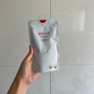 클린24시간 1BOX(5포) + 전용보틀(500ml) — 4점을 준 리뷰어가 2022년 10월 올린 사용 사진