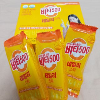 광동제약 [광동] 비타500데일리스틱 70포X2개 + 뚱랑이엽서 + 쇼핑백 증정 — 5점을 준 리뷰어가 2022년 1월 올린 사용 사진