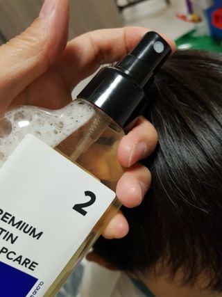 클라우드랩 프리미엄 비오틴 스칼프 케어 토닉 — 5점을 준 리뷰어가 2021년 5월 올린 사용 사진