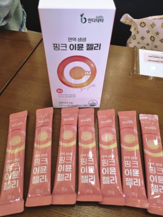 인디닥터 면역 생생 핑크 이뮨 젤리 + 타이탄 BCAA 프로틴 젤리스틱 — 5점을 준 리뷰어가 2022년 5월 올린 사용 사진