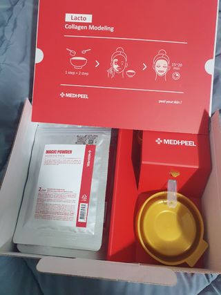 메디필 레드 락토 콜라겐 모델링 팩 — 5점을 준 리뷰어가 2021년 3월 올린 사용 사진