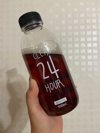 클린24시간 1BOX(5포) + 전용보틀(500ml) — 5점을 준 리뷰어가 2022년 9월 올린 사용 사진