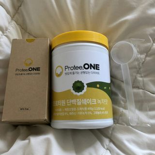 프로티원 단백질쉐이크 녹차맛 2주분 1통+보틀 — 5점을 준 리뷰어가 2021년 3월 올린 사용 사진