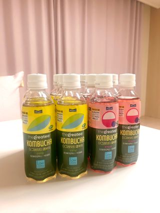 더그레잇티 콤부차 [매일유업] 더그레잇티 44kcal 콤부차 300ml *12개입 (오리지널 6개+베리리치 6개) — 4.5점을 준 리뷰어가 2023년 7월 올린 사용 사진