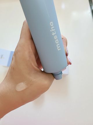매스티나 프리미엄 매스티스 치약 — 5점을 준 리뷰어가 2021년 7월 올린 사용 사진