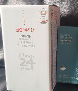 클린24시간 1BOX(5포) + 전용보틀(500ml) — 5점을 준 리뷰어가 2023년 7월 올린 사용 사진
