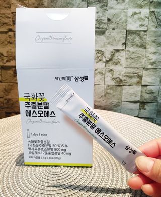 체인미 국화꽃 추출분말 에스오에스 곡류효소 과일채소 17종 혼합 분말 스틱 — 5점을 준 리뷰어가 2021년 12월 올린 사용 사진