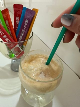 참앤들황토농원 7가지 맛! 탄산 톡톡! 스파클링! 데이앤 콤부차 7종 10포 1박스씩 ★총 7박스★ — 5점을 준 리뷰어가 2023년 1월 올린 사용 사진