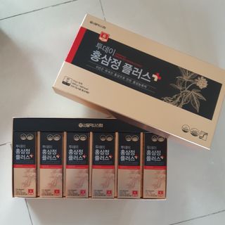 서울약사신협_투데이홍삼정플러스스틱_10g x 60포 — 4점을 준 리뷰어가 2021년 6월 올린 사용 사진