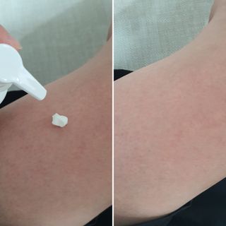 오일아리아 뉴트리 모이스처라이징 세사미 씨드 오일로션 & 데일리 디톡스 세사미 그라운즈 바디스크럽 — 5점을 준 리뷰어가 2023년 8월 올린 사용 사진