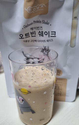 헤이빈즈 식사대용 식물성단백질 다이어트쉐이크 파우치 5일분 — 5점을 준 리뷰어가 2023년 3월 올린 사용 사진