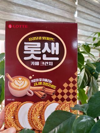 롯데제과 롯샌 카페크런치 — 5점을 준 리뷰어가 2021년 10월 올린 사용 사진