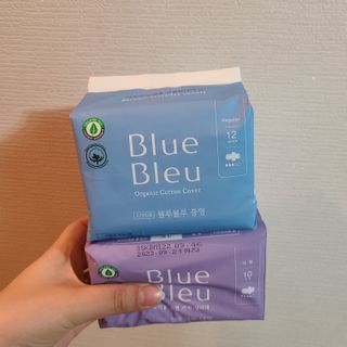 블루블루 유기농 순면 커버 생리대 — 5점을 준 리뷰어가 2021년 2월 올린 사용 사진