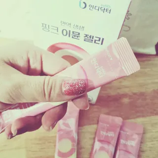 [인디닥터] 면역 생생 핑크 이뮨 젤리 — 5점을 준 리뷰어가 2022년 6월 올린 사용 사진