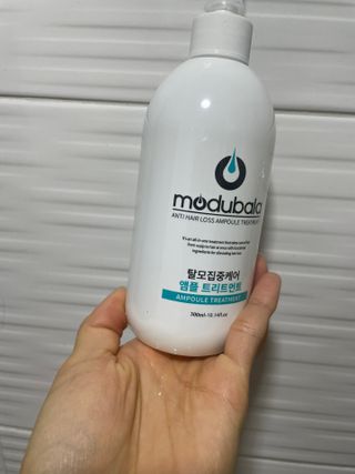 모두발라 탈모집중케어 앰플 트리트먼트 — 3.5점을 준 리뷰어가 2022년 3월 올린 사용 사진