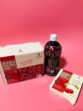 자연에온 몽모랑시 타트체리 3종 세트 구성 - 저분자콜라겐젤리, NFC 착즙주스 — 5점을 준 리뷰어가 2021년 7월 올린 사용 사진