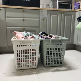 창신리빙 프랑코 빨래바구니 50L 2P 세트 — 5점을 준 리뷰어가 2023년 3월 올린 사용 사진