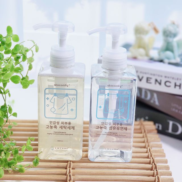 신생아와 반려동물도 사용가능한 고농축 세탁세제 섬유유연제 500ml 세트 (독일 피부과 임상시험 완료) 리뷰 사진