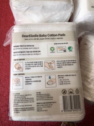 디어엘로디 프리미엄 유기농 베이비 솜티슈 40매 3 + 1 PACK — 5점을 준 리뷰어가 2021년 2월 올린 사용 사진