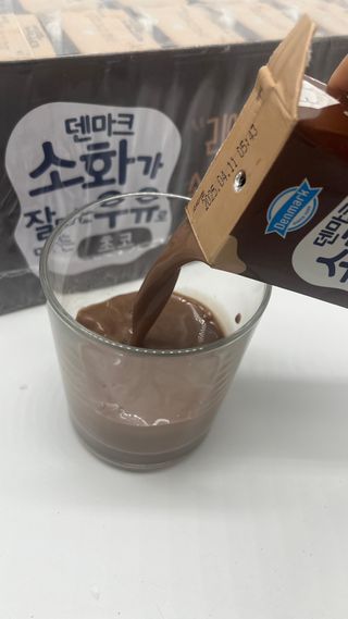 [구매평]덴마크 소화가 잘되는 우유로 만든 초코, 190ml, 24개 — 5점을 준 리뷰어가 2025년 2월 올린 사용 사진