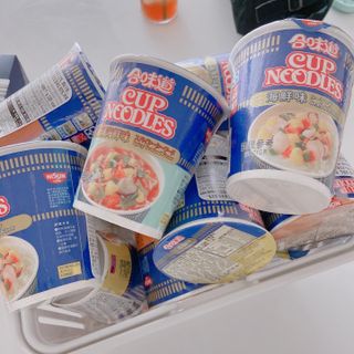 NISSIN 닛신 컵누들  4종 - 씨푸드오리지날, 씨푸드 스파이시, 씨푸드 커리, 씨푸드 XO소스 — 5점을 준 리뷰어가 2022년 5월 올린 사용 사진