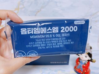 바른비타민 옵티엠에스엠2000 1박스 60포 관절 연골 복합건강기능식품 — 4.5점을 준 리뷰어가 2021년 6월 올린 사용 사진