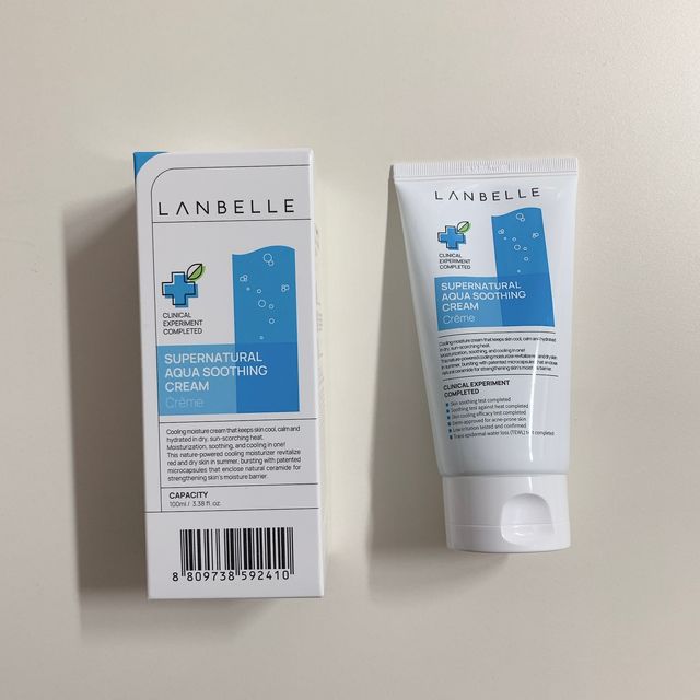 랑벨 수퍼내츄럴 아쿠아 수딩 크림 100ml 리뷰 사진