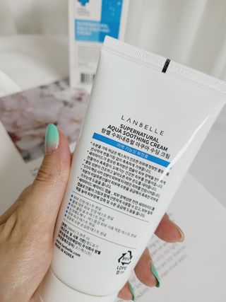 랑벨 수퍼내츄럴 아쿠아 수딩 크림 100ml — 5점을 준 리뷰어가 2022년 5월 올린 사용 사진