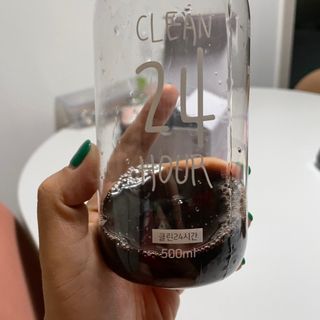 클린24시간 1BOX(5포) + 전용보틀(500ml) — 5점을 준 리뷰어가 2022년 8월 올린 사용 사진
