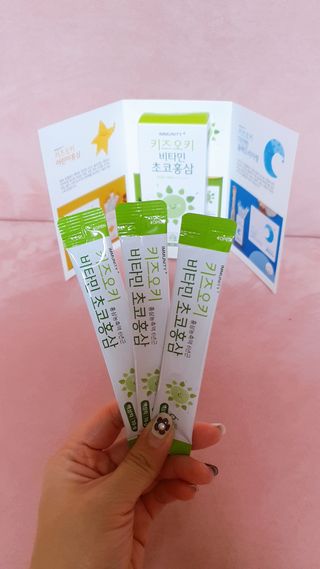 [이뮤니티플러스]우리아이 면역오키, 건강오키 _ 키즈오키 비타민초코홍삼 10포 1box — 5점을 준 리뷰어가 2022년 1월 올린 사용 사진
