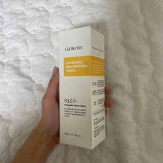 나나스킨 캐모마일아쿠아수딩토너 — 5점을 준 리뷰어가 2021년 6월 올린 사용 사진