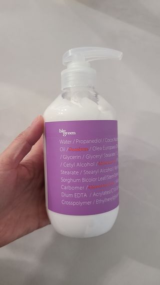 빅그린 베이비라인 3종세트 - 샴푸앤바디워시500ml,올인원로션500ml,바디크림170ml — 5점을 준 리뷰어가 2022년 11월 올린 사용 사진