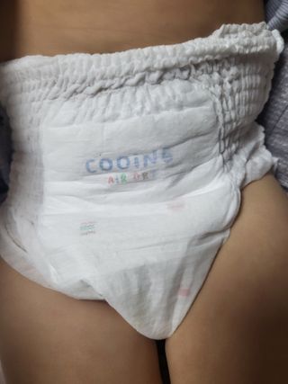 쿠잉 에어드라이  풀커버 팬티기저귀 (L/XL/XXL/XXXL) 1팩 — 5점을 준 리뷰어가 2023년 2월 올린 사용 사진