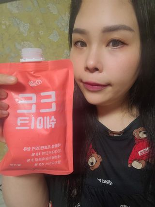 [덜다] 든든 식물성 단백질 쉐이크 40g X 7입 (곡물/딸기) — 5점을 준 리뷰어가 2023년 8월 올린 사용 사진