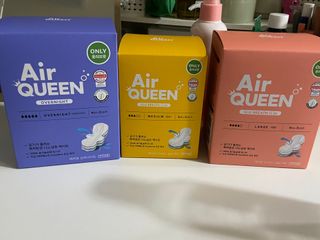 에어퀸 뉴브레스 유기농 생리대 4종 (팬티라이너 20P + 중형 10P + 대형 10P + 오버나이트 8P)_체험단 — 4.5점을 준 리뷰어가 2024년 6월 올린 사용 사진