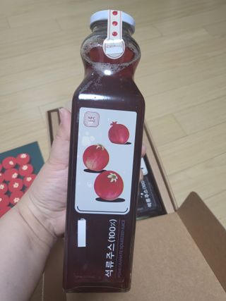 [바이윙클] 페르시아 유기농 석류 착즙주스 750ml 2병 + 선물박스 세트 — 4점을 준 리뷰어가 2022년 3월 올린 사용 사진