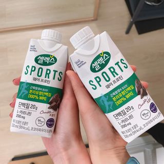 셀렉스스포츠 셀렉스 스포츠 웨이 프로틴 초콜릿 _ 330ml x 12팩 — 4.5점을 준 리뷰어가 2021년 5월 올린 사용 사진