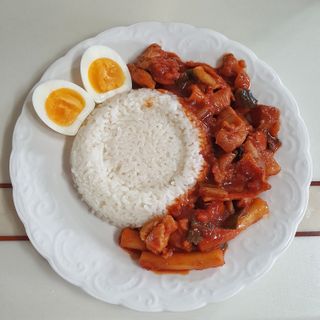 한성기업 무볼레 닭떡볶이+해물떡볶이 2종 세트 — 5점을 준 리뷰어가 2021년 10월 올린 사용 사진