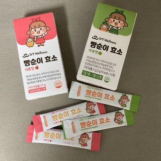 아이비웰니스 빵순이 효소 키위맛 7포 + 석류맛 7포 (총 14포, 2주분) — 3점을 준 리뷰어가 2022년 10월 올린 사용 사진