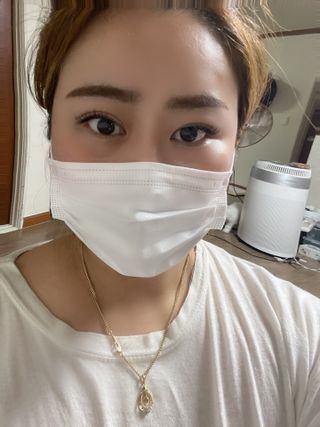 JHWORLD 스누피 마스크 정품 스누피 KF-AD 국내 비말차단 아동용 성인용 일회용 덴탈마스크 50매 — 4.5점을 준 리뷰어가 2021년 6월 올린 사용 사진