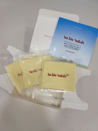 앙투어솔레 아일랜드 구워먹는 치즈 100 자연 치즈 와인안주 300g(100g x 3팩) — 4점을 준 리뷰어가 2022년 8월 올린 사용 사진