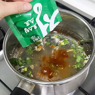 [풀무원] 자연은맛있다 정면, 백면, 홍면  세트 — 5점을 준 리뷰어가 2021년 4월 올린 사용 사진