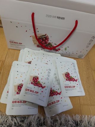 헬스업 착한세끼 타트체리 — 5점을 준 리뷰어가 2021년 5월 올린 사용 사진