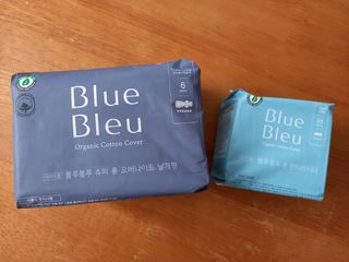 블루블루 유기농 순면 커버 생리대 — 5점을 준 리뷰어가 2021년 1월 올린 사용 사진