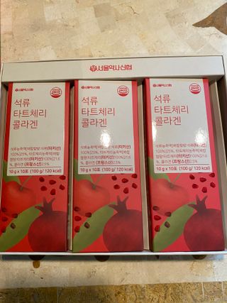 서울약사신협_석류 타트체리 콜라겐_10g x 30포 — 5점을 준 리뷰어가 2021년 7월 올린 사용 사진
