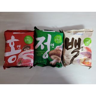 [풀무원] 자연은맛있다 정면, 백면, 홍면  세트 — 4.5점을 준 리뷰어가 2021년 4월 올린 사용 사진