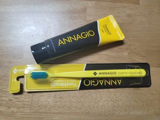 [지오클린] 안나지오 구취케어  기능성 치약 칫솔 세트 (칫솔 5 개+치약 100g 1 개 ) — 5점을 준 리뷰어가 2022년 7월 올린 사용 사진