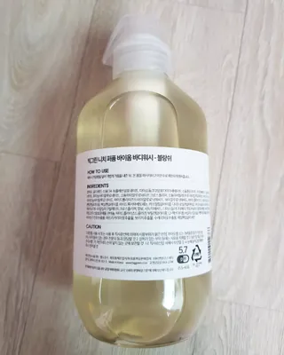 빅그린 니치 퍼퓸 바이옴바디워시 500ml(상탈, 블랙베리&베이, 블랑쉐 3종 중 택1) — 5점을 준 리뷰어가 2022년 9월 올린 사용 사진